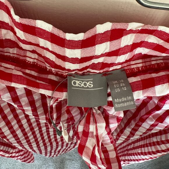 ASOS Red Gingham Skirt - Picture 4 of 4